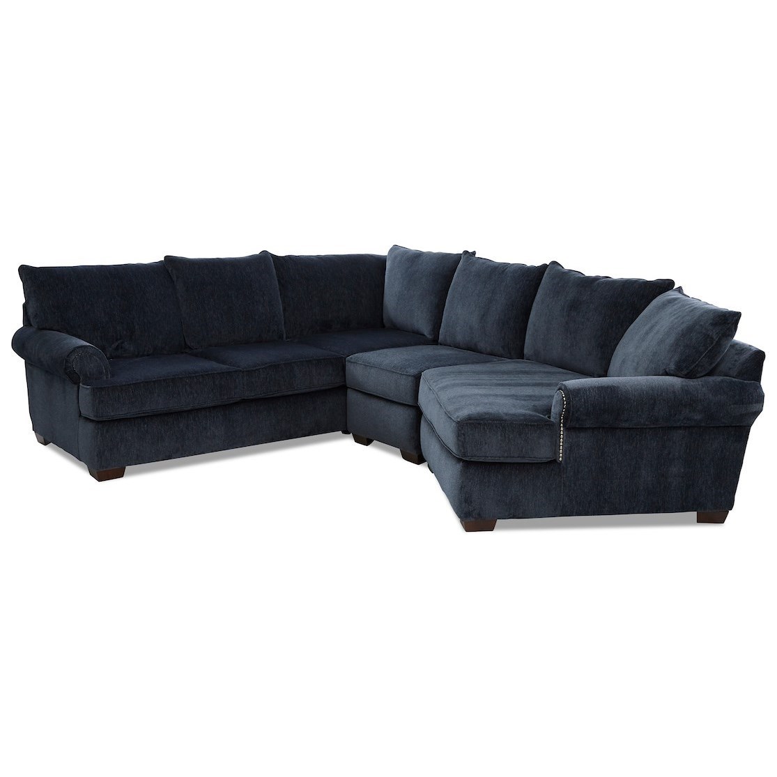  Klaussner Ginger Traditional 4-Seat Sectional Sofa with 